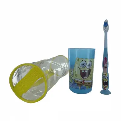 3-dijelni set za djecu s motivom Spužva Bob Skockani
