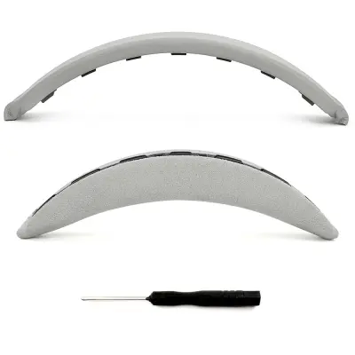 2-Pak zamjenski jastučić za traku za glavu kompatibilan sa slušalicama Bose QC35, QC35II, QC45, QC SE Siva