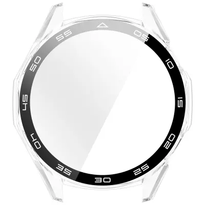 Prozirna zaštitna futrola s skalom kompatibilna s Huawei Watch GT6 46mm - PC + kaljeno staklo Proziran