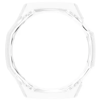 Prozirna PC polupack šuplja zaštitna futrola 46 mm kompatibilna s Huawei Watch GT6 Pro Proziran