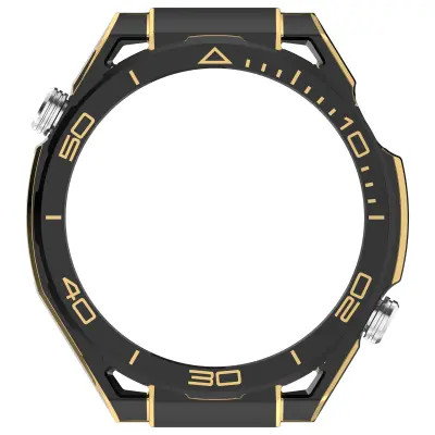 GT6 46mm Crno-zlatna PC zaštitna futrola kompatibilna s Huawei Watch GT6 46mm Crno-zlatna