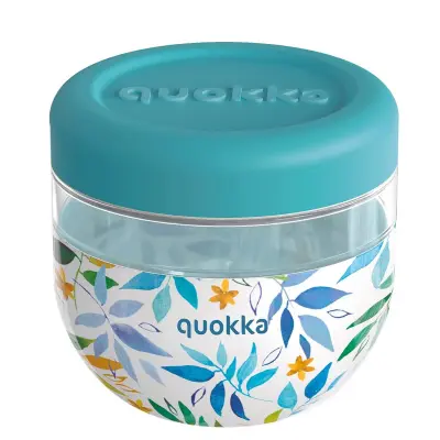 Posuda za hranu s motivom akvarelnog lišća od 770 ml s poklopcem