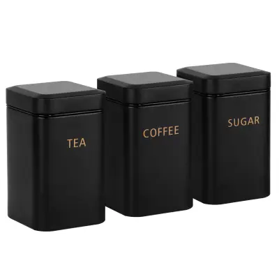 Set od 3 kutije za čaj, kavu, šećer 9x14,5cm Hermetičke