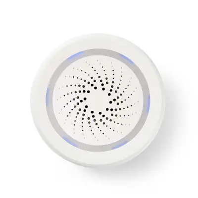 Sirena s LED-om Wi-Fi SmartLife, napajanje iz mreže, 8 zvukova, 85dB.