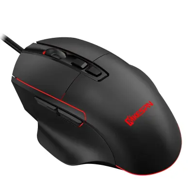 7-tipkovni RGB žičani gaming miš - 7200 DPI, visoka brzina odziva, ergonomski dizajn Crna