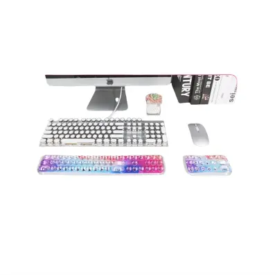 Ergonomski set podloga za zglob miša i tipkovnice od silikona - Digitalni i Analogni dizajn Višebojno3