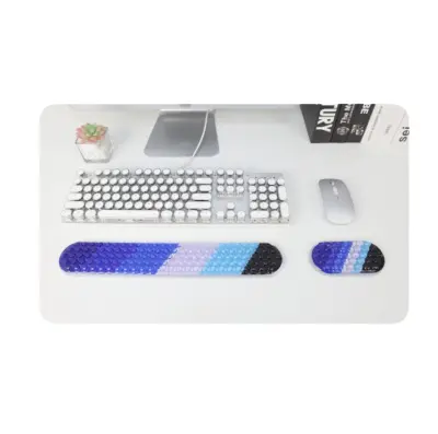 Ergonomski set podloga za zglob miša i tipkovnice od silikona - Digitalni i Analogni dizajn Višebojno4