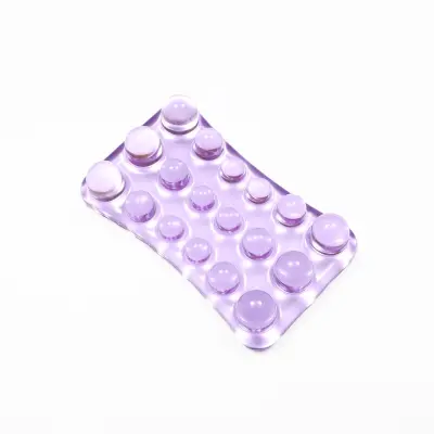 Prozirni silikonski jastučić za odmor zgloba miša - Ergonomski dizajn za ublažavanje pritiska Ljubičasta