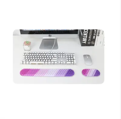 Ergonomski set podloga za zglob miša i tipkovnice od silikona - Digitalni i Analogni dizajn Višebojna 6