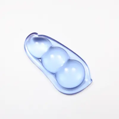 Prozirni silikonski oslonac za zglob miša - Ergonomski dizajn za ublažavanje pritiska Plava