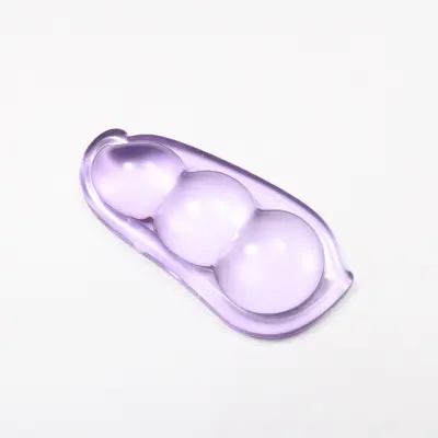 Prozirni silikonski oslonac za zglob miša - Ergonomski dizajn za ublažavanje pritiska Ljubičasta