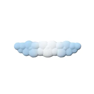 Ergonomski set podloga za miša s osloncem za zglob tipkovnice - Gradient plava Plava/Tamno plava