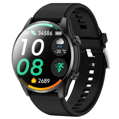 GPS Bluetooth pametni sat s praćenjem zdravlja Crna
