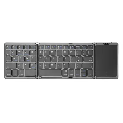 Tri-Folding Wireless Keyboard for Multi-System Devices Siva