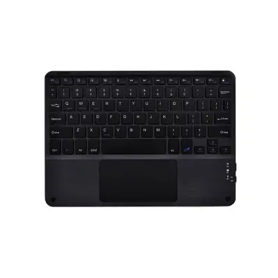 Bežična tipkovnica s touchpadom za tablete Crna