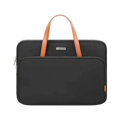 Crna torba za prijenosno računalo od 13,3/13,6 inča - poliester, otporna na ogrebotine i vodu Crna