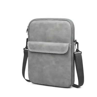 Oxford Cloth Laptop Bag: Shockproof, Waterproof Tablet Shoulder Bag for 11/13 inch Laptops Tamno siva