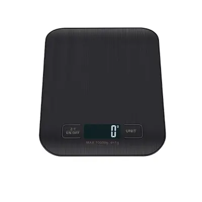 Punjiva digitalna kuhinjska vaga - precizna vaga za hranu od 5 kg s funkcijom tare i USB punjenjem Crna