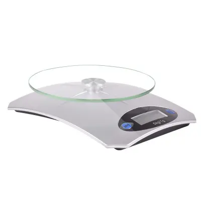 Digitalna kuhinjska vaga 5KG/1G - Srebrna, Precizna vaga za hranu s LCD zaslonom Srebrna