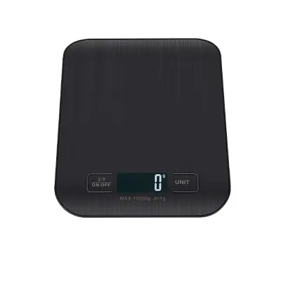 Punjiva digitalna kuhinjska vaga - precizna vaga za hranu od 5 kg s funkcijom tare i USB punjenjem Crna