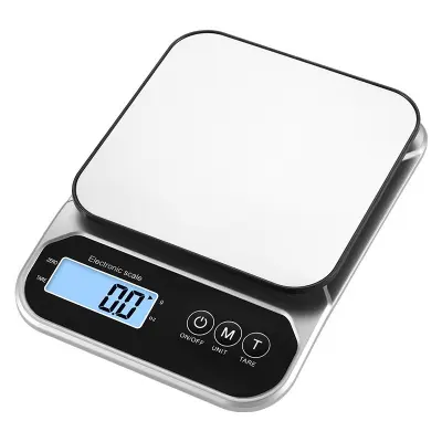 5KG/0.5G Digitalna kuhinjska vaga - Punjiva i na baterije Srebrna