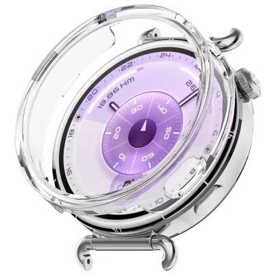 Prozirna PC polukružna šuplja maska kompatibilna s Huawei Watch GT6 41MM Proziran
