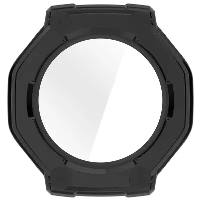 Integrirana zaštitna futrola kompatibilna s Amazfit T-Rex 3 - Crna PC + Kaljeno staklo Crna