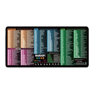 Produžena podloga za miša - 400x900mm - Protuklizna baza od prirodne gume Višebojna