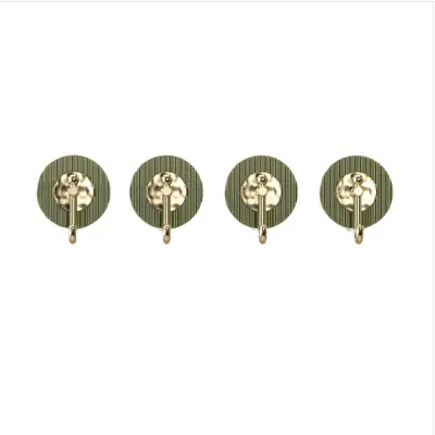 4-Pack No Drilling Strong Adhesive Wall Hooks - Damage-Free Hanging Zelena
