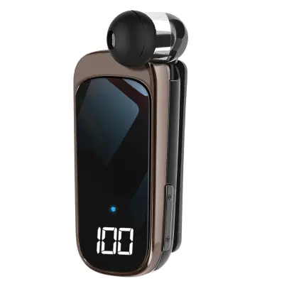 Bluetooth slušalica s kopčom, uvlačivim kabelom, 20h autonomije, LED zaslon