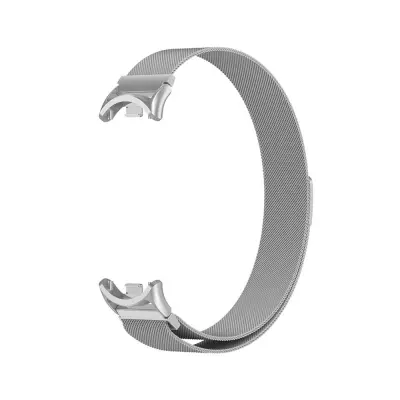 Metalni remen kompatibilan sa Xiaomi Band 8/9/10 - Magnetski dizajn s oprugom Srebrna