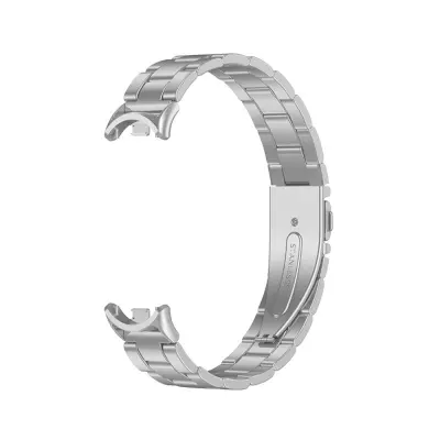 Metalni remen kompatibilan sa Xiaomi Mi Band 8/9/10 - Dizajn s oprugom - Nehrđajući čelik Srebrna