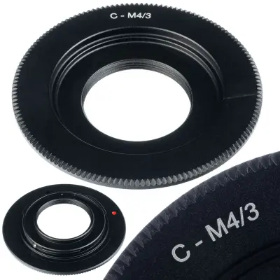 C-Mount - Micro 4/3 Adapter Za Olympus/Panasonic – Oksidirani Aluminij | Kompatibilnost s Olympus PEN, Panasonic G6