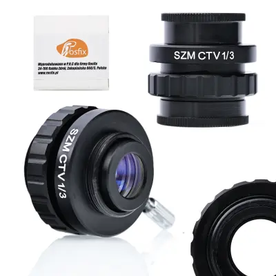 Adapter Za Mikroskop 1/3CTV – Povećano Vidno Polje | Promjer 27.7mm/25mm C-Mount