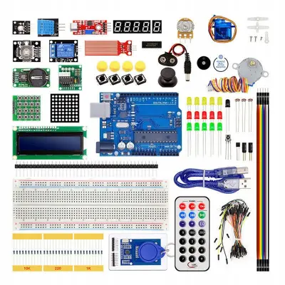 Set Za Učenje Programiranja Arduino XXL UNRR3 – Idealno Za Početnike | UNO Ploča, LCD, RFID, Senzori