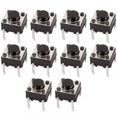 Mikroprekidači 6x6 Mm – Set od 10 Škrinja | Za Daljinske Upravljače Garažnih Vrata