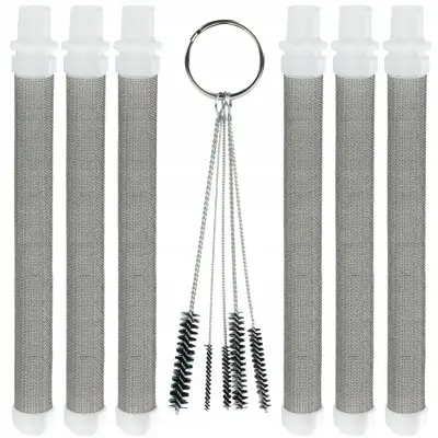 Prstasti Filtar 60 Mesh + Cetke Za Ciscenje – Airless Rasprsivac | 6 Filtar, 5 Cetka