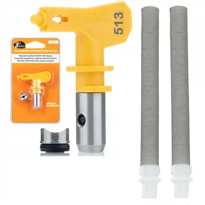 Mlaznica Ultra Spray 513 – 25 Cm Širina | Kompatibilnost s Graco, Titan, Wagner | 2x Prstasti Filtar 60 Mesh