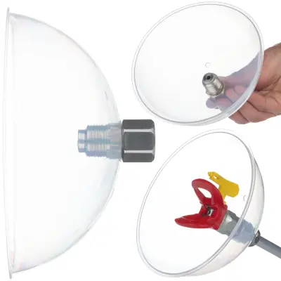 Osigurač Protiv Prskanja Za Airless Raspršivač – Prozirna Plastika | Kompatibilno s Većinom Pištolja