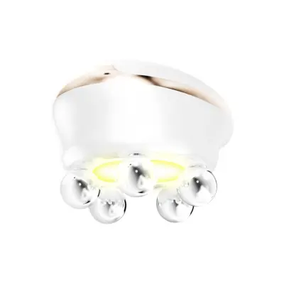 5D Sphere Masažer za Lifting Lica i Vrata s LED Terapijom Svjetlom i EMS Mikrotokovima Bijela
