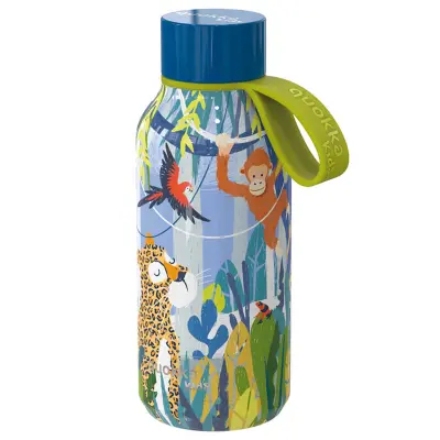 Termo boca od 330 ml, model Solid Kids, s remenom i motivom džungle