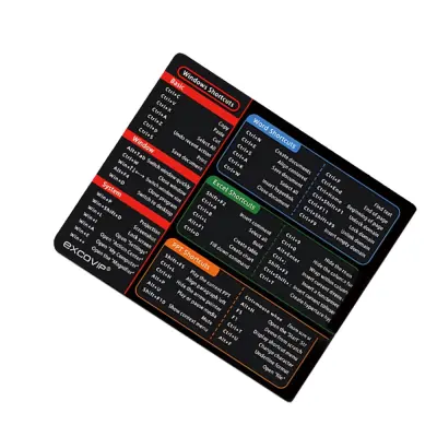 Mala podloga za miša od prirodne gume s prečacima - 250x300x2mm Višebojna