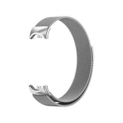 Metalna magnetska narukvica kompatibilna sa Xiaomi Band 8/9/10 - Službeni stil Srebrna