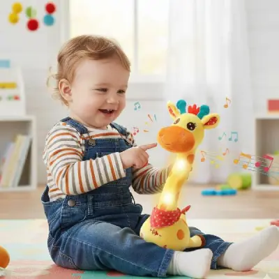 Interaktivna plišana žirafa koja pleše, pjeva i ponavlja riječi, edukativna igračka | GIRADANCE