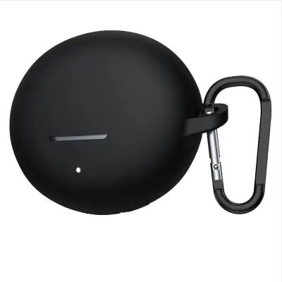 Silikonska zaštitna futrola kompatibilna s Honor Earbuds 4i - futrola za slušalice protiv pada Crna