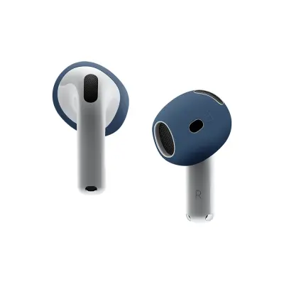 Kompatibilni silikonski nastavci za uši Apple AirPods 4 - 2 para, više boja Plava