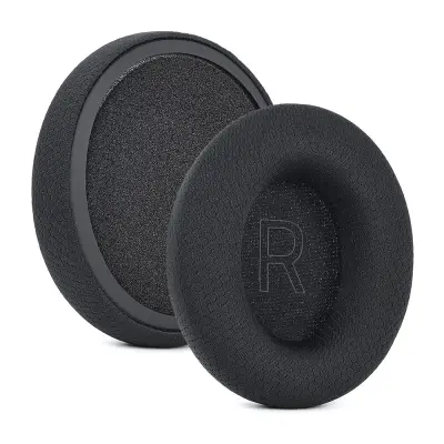 2 kom. Zamjenski jastučići za uši kompatibilni s Razer Kraken V4/V4X/V4 Pro/Kitty V2 Pro - Crna nogometna mrežica i memorijska pjena Crna