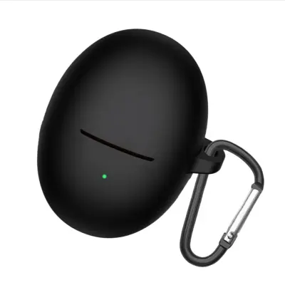 Silikonska zaštitna futrola kompatibilna s Bluetooth slušalicama Huawei Freebuds 5i Crna