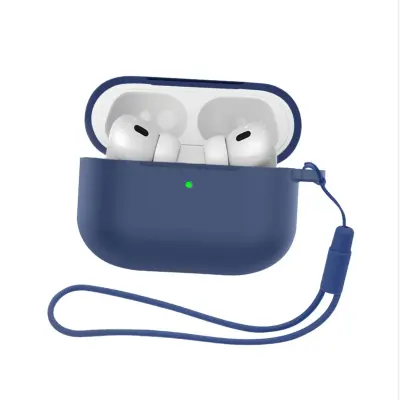 Silikonska zaštitna futrola kompatibilna s Apple AirPods Pro 3 - Dvodijelni set Plava