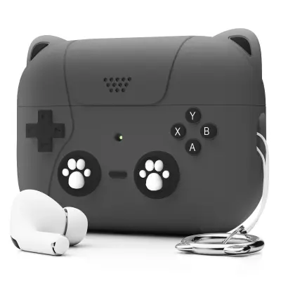 Silikonska zaštitna futrola kompatibilna s Apple AirPods Pro 3 - protiv ogrebotina, otporna na udarce Siva